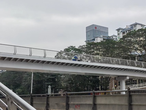 漫步惠城區(qū)天橋上，體驗(yàn)不銹鋼護(hù)欄的現(xiàn)代化應(yīng)用